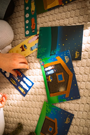 Різдвяні листівка з наліпками